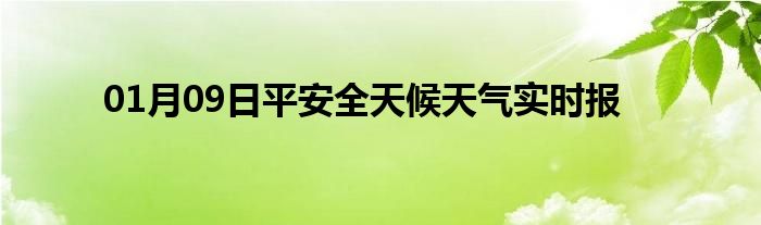 01月09日平安全天候天氣實時報