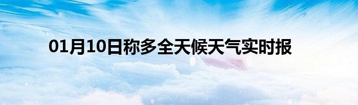 01月10日稱多全天候天氣實時報