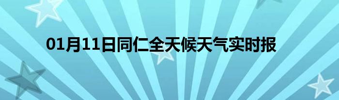 01月11日同仁全天候天氣實時報