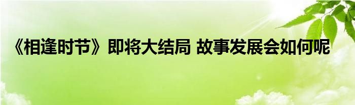 《相逢時(shí)節(jié)》即將大結(jié)局 故事發(fā)展會如何呢