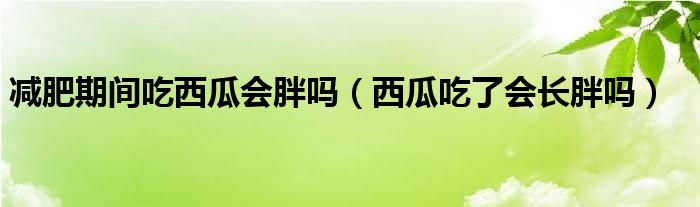 減肥期間吃西瓜會(huì)胖嗎（西瓜吃了會(huì)長胖嗎）