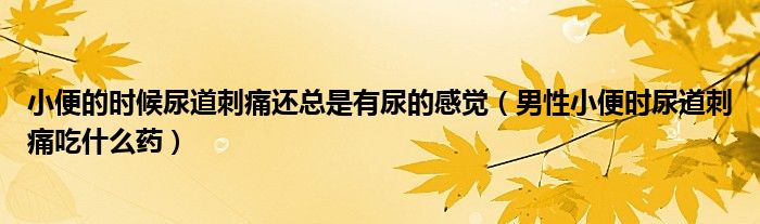 小便的時候尿道刺痛還總是有尿的感覺（男性小便時尿道刺痛吃什么藥）