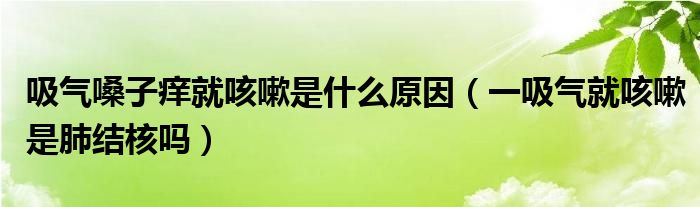 吸氣嗓子癢就咳嗽是什么原因（一吸氣就咳嗽是肺結核嗎）