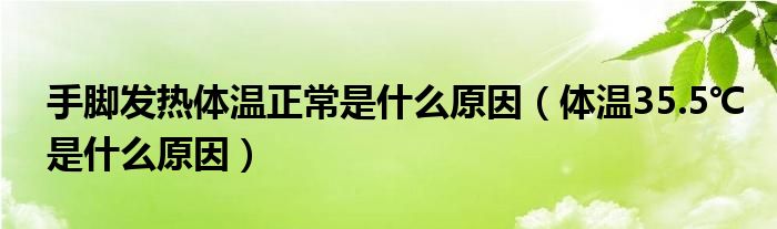 手腳發(fā)熱體溫正常是什么原因（體溫35.5℃是什么原因）