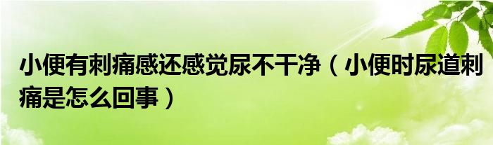 小便有刺痛感還感覺尿不干凈（小便時尿道刺痛是怎么回事）